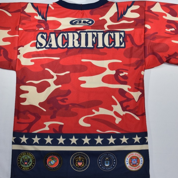 EUC AK ARMED FORCES MILITARY HOCKEY JERSEY - Picture 4 of 8